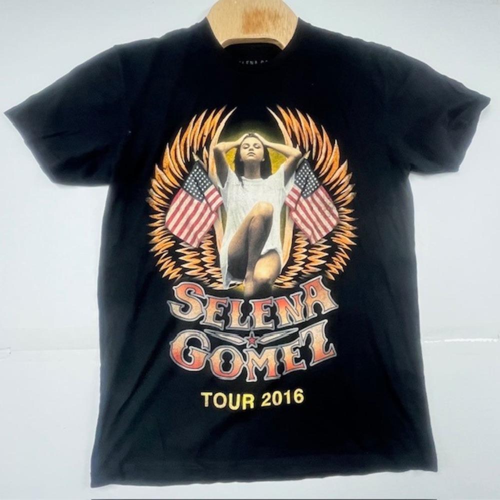 Selena Gomez Revival Tour 2016 T-Shirt Mens Medium Black Graphic Concert Tee